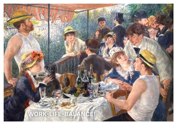 Postkarte Work-Life-Balance