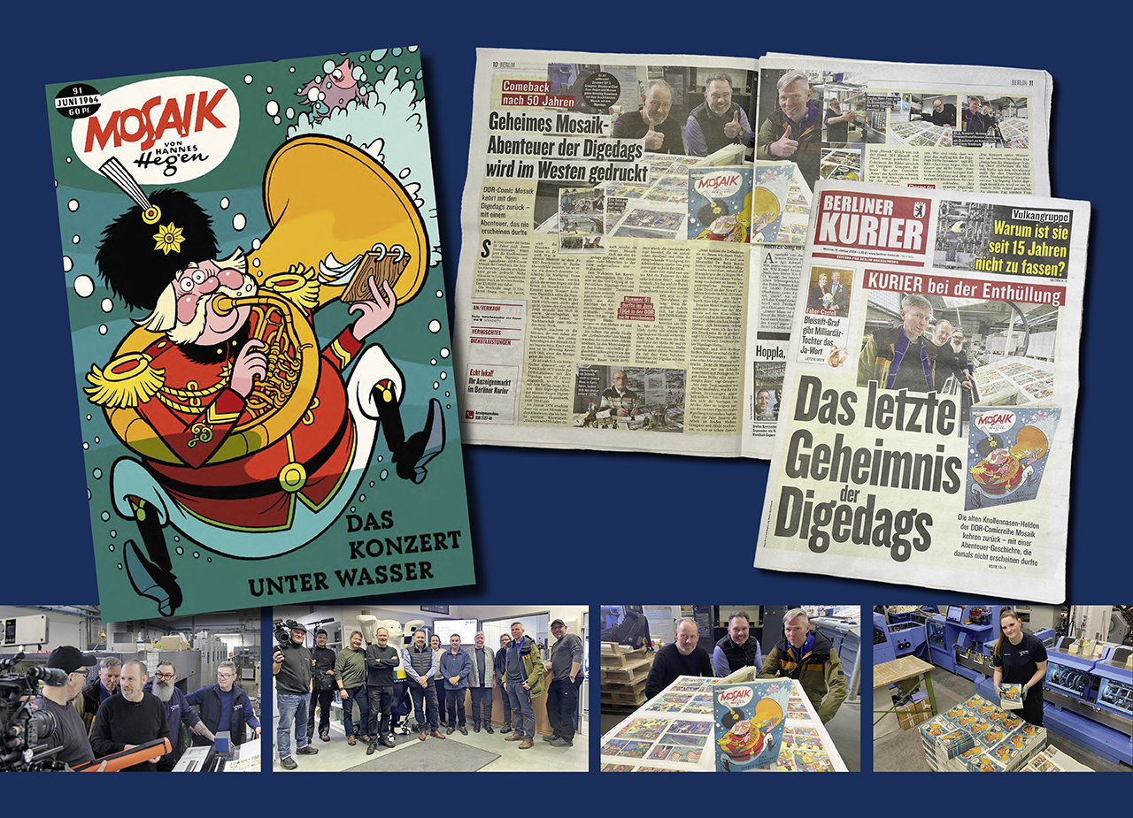 PIEREG druckt verschollenes MOSAIK-Heft